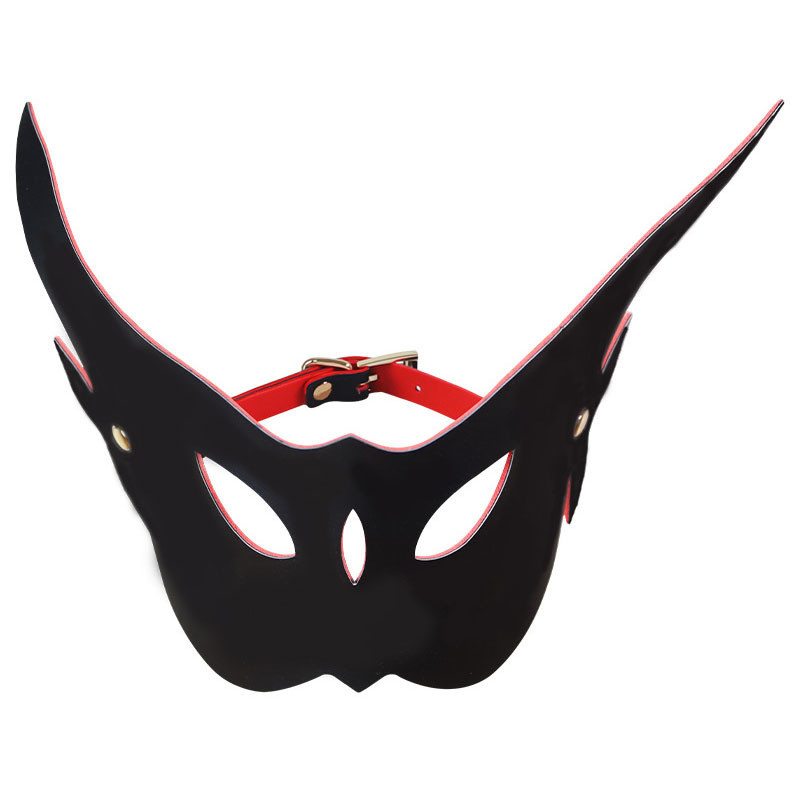 LuxuryFantasy Masque Long Eared Owl Noir et Rouge